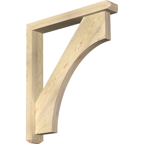 Ekena Millwork Westlake Craftsman Rough Sawn Bracket w/ Offset Brace, Douglas Fir, 4"W x 26"D x 30"H BKT0402X26X30WTL04RDF - main